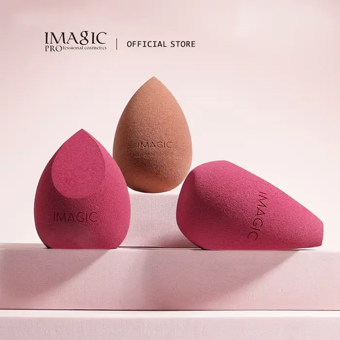 IMAGIC 10 pièces/KIT éponge de maquillage douce pour fond de teint crème anti-cernes vente en gros Latex sain lisse humi