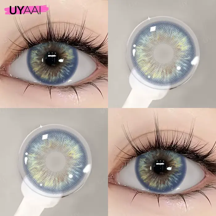 UYAAI nouvelle lentille de couleur des yeux bleus 1 paire élèves