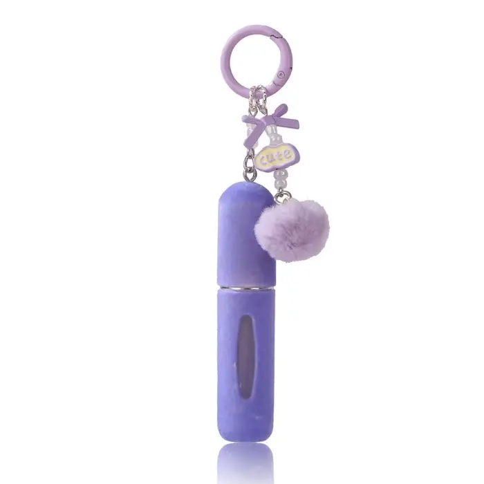 1 Flacon de parfum en peluche] Flacon vaporisateur mignon et portable avec un design à fenêtre visib