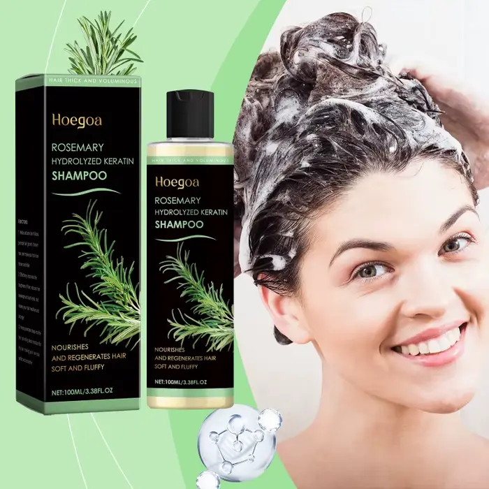 Shampoing au romarin pour l'épaisseur des cheveux