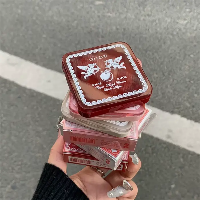 Baume parfumé Coréen Style Cupidon Ange, senteurs Fraise, Lait, Gardénia, Litchi, Pomme, pour Femme, usage quotidien, rendez-vous, voyage, mini baume parfumé
