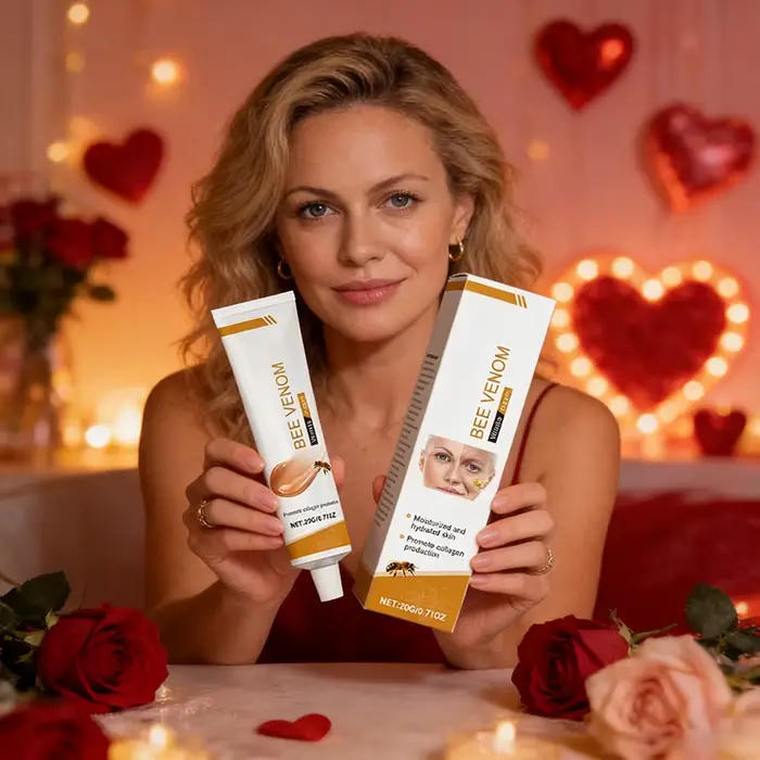 Crème Visage au Venin d'Abeille 20g Hydratante Éclaircissante pour Peaux Sensibles Soin de la Peau Mariage Cadeau