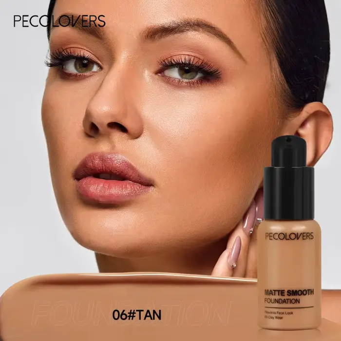 Fond de teint liquide imperméable et résistant à la sueur, naturel et durable, sans démaquillage, co