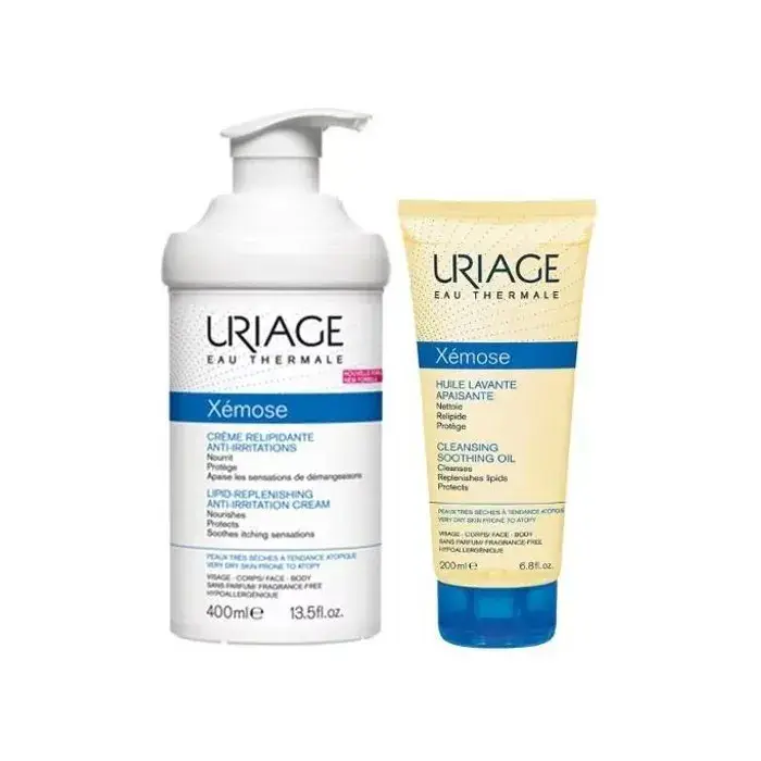 Uriage Xémose Crème Relipidante Anti Irritations 500ml Coffret 2 Produits