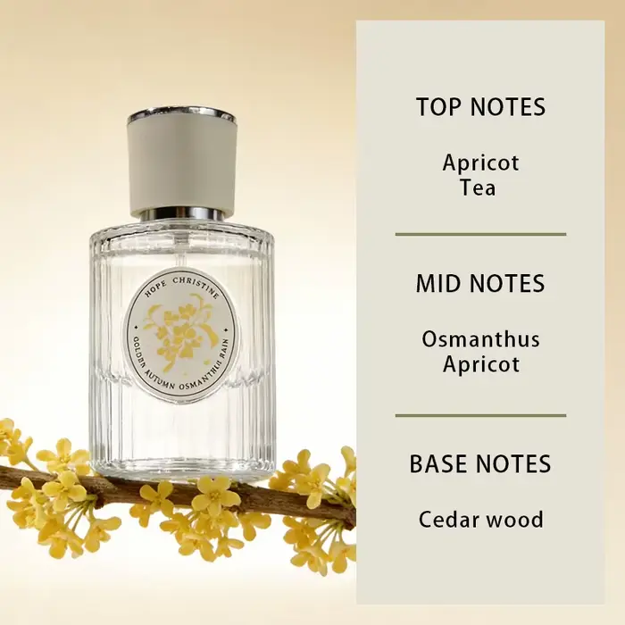 Parfum Osmanthus de la marque HOPE CHRISTINE pour femme, notes florales originales longue durée, 50M