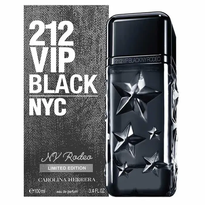 Carolina Herrera 212 Vip Black Ny Rodeo Eau De Parfum Vaporisateur 100ml Limited Edition