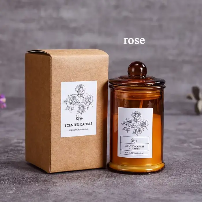 Pot en verre Vintage, bougie parfumée, huiles essentielles, cire de soja, aromathérapie, décoration 