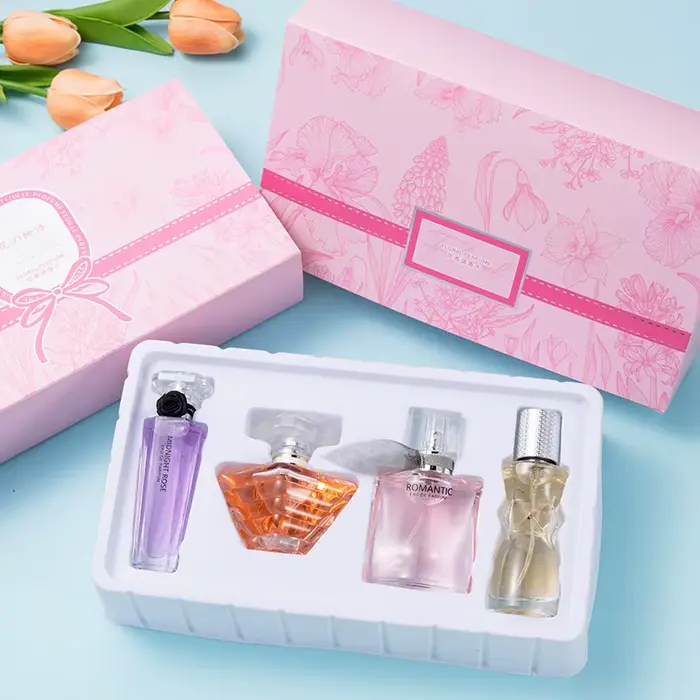 Parfums 105 ml pour femme, fragrance longue tenue, coffret de quatre parfums pour femme, parfum orig