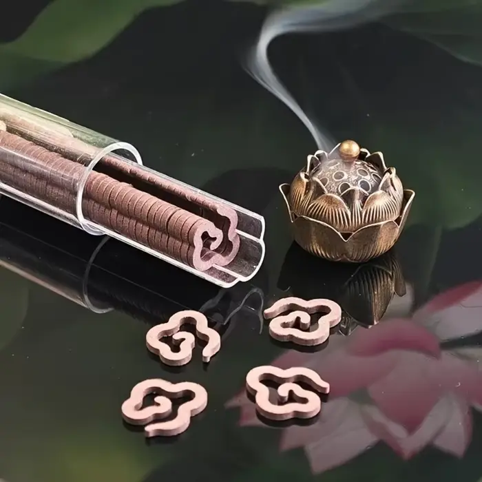 Ensemble de 42 bâtons parfumés en bois de santal et d'agar faits à la main, parfum durable à base de