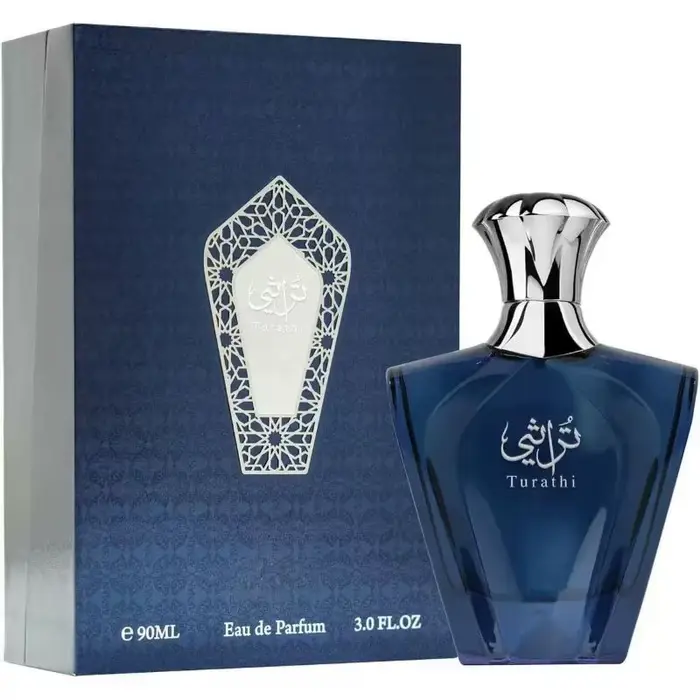 Turathi Blue Eau de Parfum 90ml pour Homme |   Parfum boisé ambré longue durée |   Cadeau de parfum 