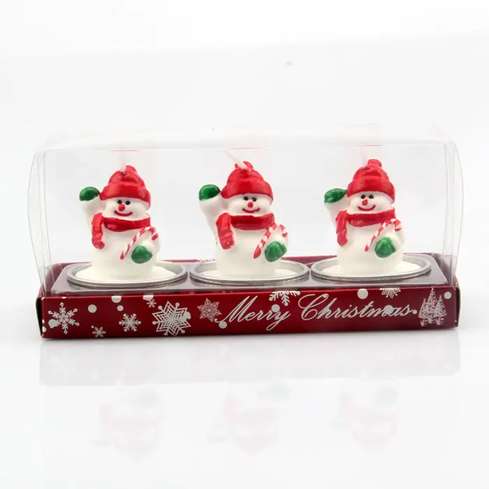 Bougie parfumée pour arbre de noël, faite à la main, père noël, bougies mignonnes en cire de soja, b