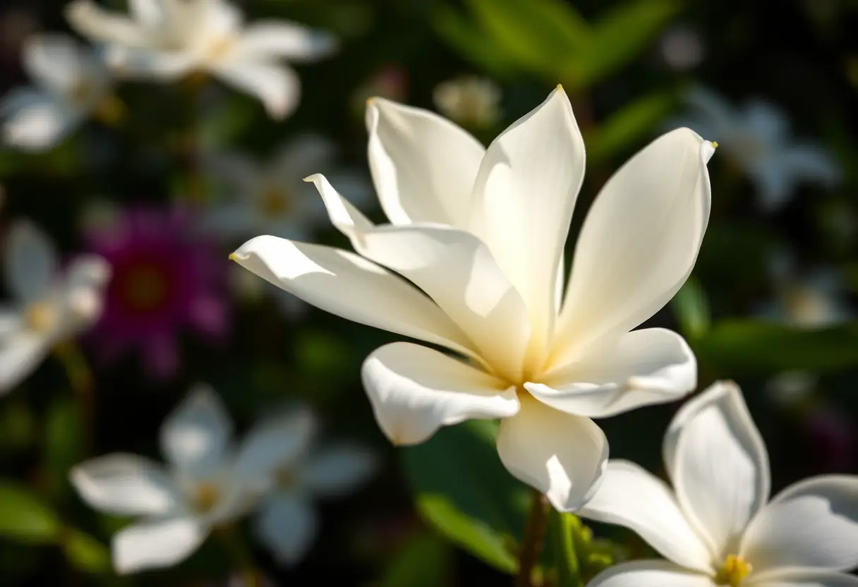 Une fleur de jasmin en pleine floraison, source de parfum intense et sensuel