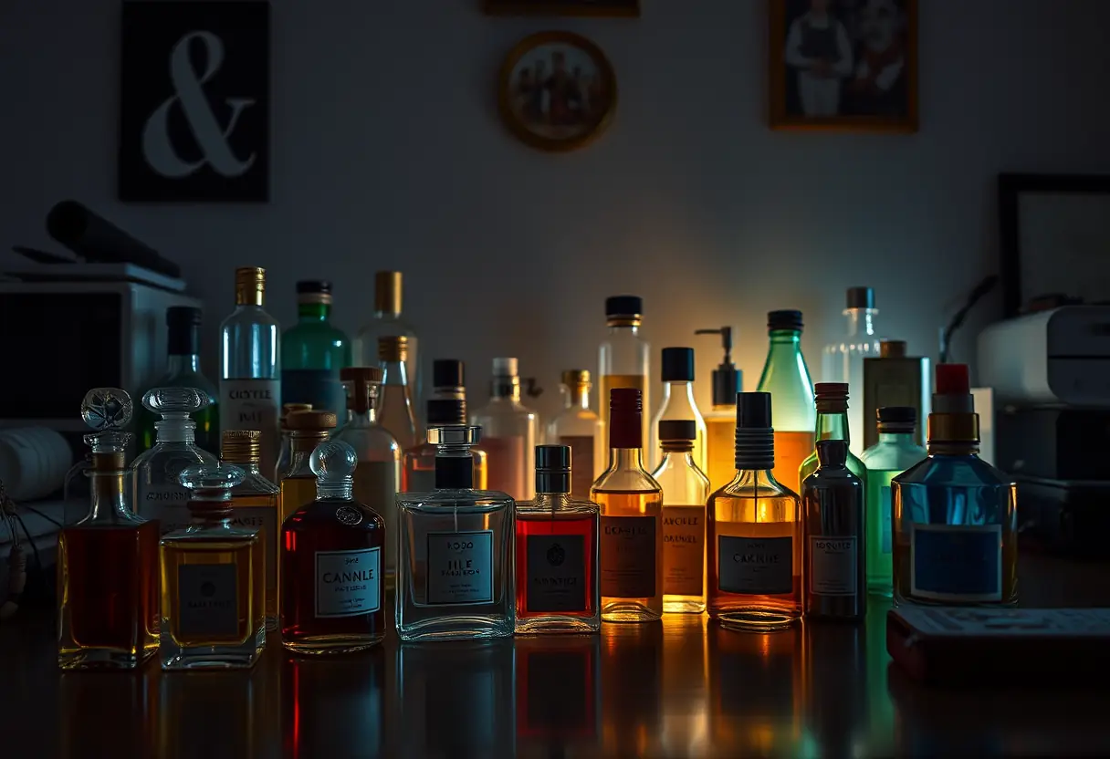 Un bureau couvert de flacons de parfum de différentes couleurs, Tout ce que Vous Devez Savoir