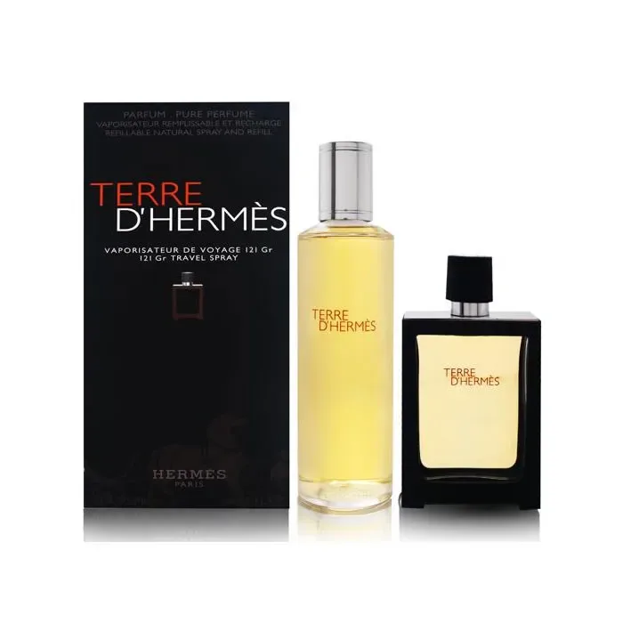 Terre D'hermes Eau De Perfume Vaporisateur Rechargeable 30ml Coffret 2 Produits