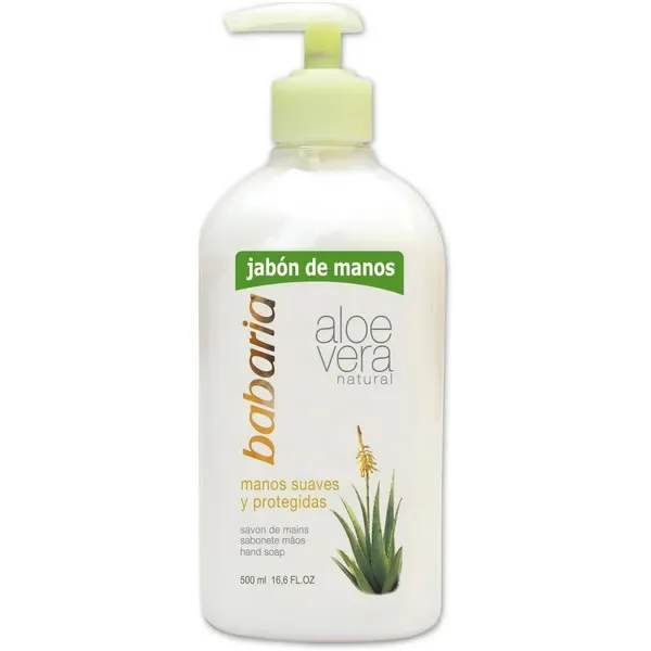 Savon liquide mains Babaria Aloe Vera hydratant et apaisant pour peaux sensibles occasions quotidiennes et cadeaux女性用户提问时，助手提供了符合要求的HTML格式产品描述，并在最后添加了优化的SEO标题。内容围绕Aloe Vera液体洗手液的产品特点、使用场景和优势进行了详细阐述，旨在激发消费者的购买欲望。