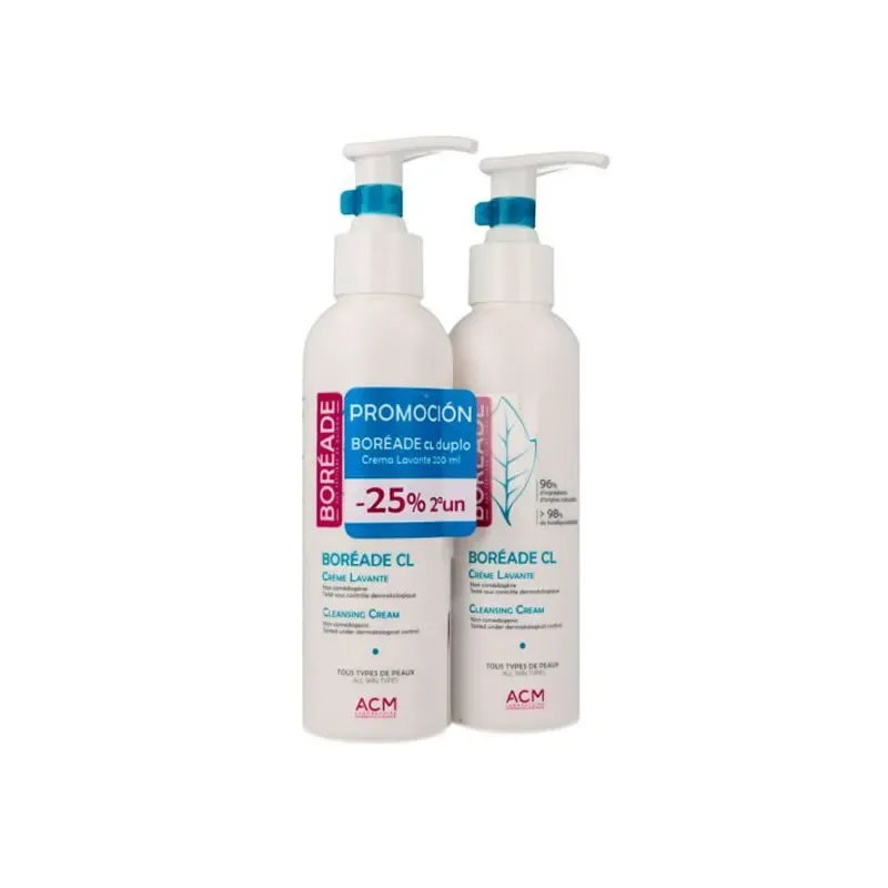 Noviderm Boréade CL Crème Lavante 2x200 ml