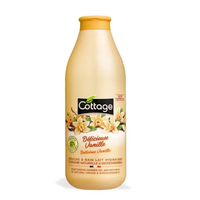 Cottage Delicious Vanilla Douche & Bain Lait Hydratant 750ml