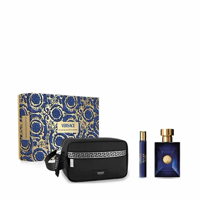 Versace Dylan Blue Pour Homme Eau De Toilette Vaporisateur 100ml Coffret 3 Produits
