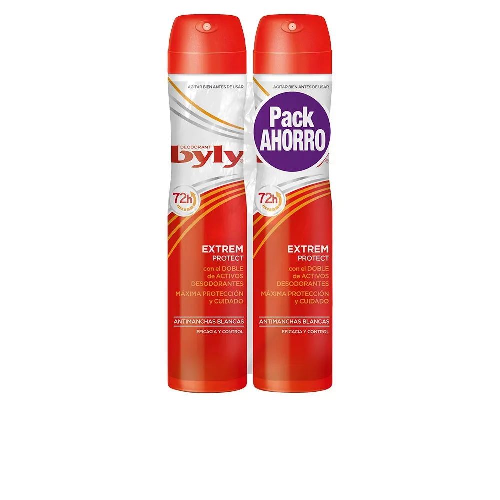 Déodorant Byly Extrem 72h Protection Anti-transpirante Vaporisateur Fin et Sec Pack de 2 Flacons 200ml Occasions Spéciales Fraîcheur Durée Longue