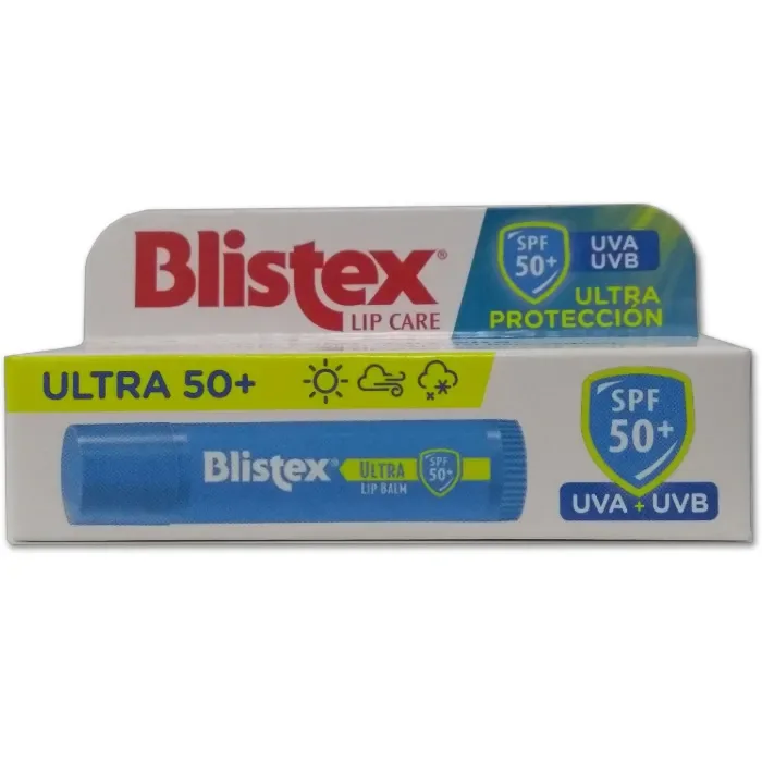 Baume à lèvres SPF50+ pour lèvres saines et protégées des rayons UV par une formule riche en émollients et texture fondante idéale pour les journées ensoleillées et les activités en plein air