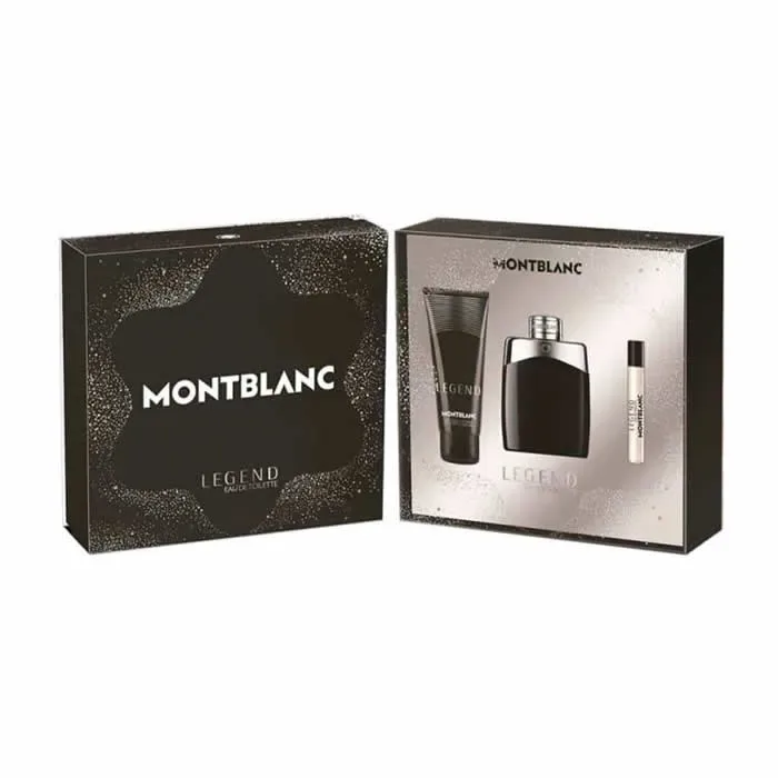 Montblanc Legend Eau De Toilette Vaporisateur 100ml Coffret 3 Produits