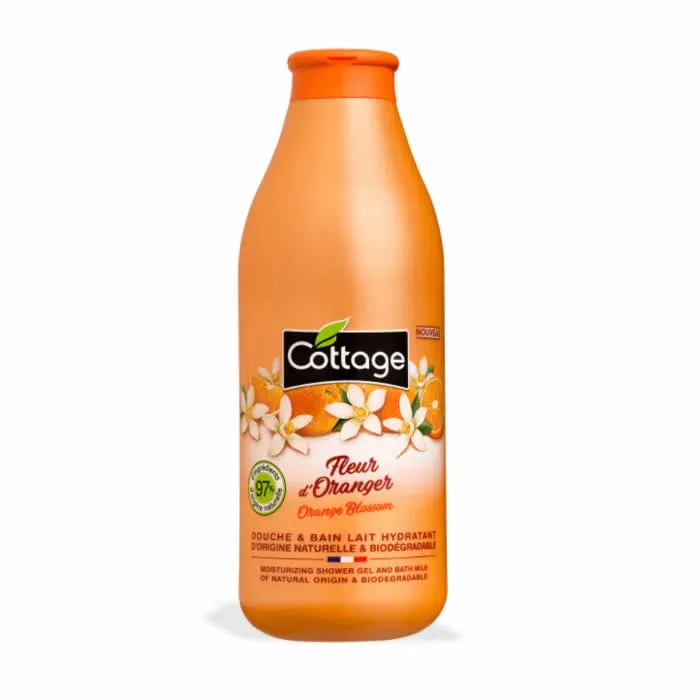 Cottage Moisturizing Shower Gel And Bath Milk Fleur D'Oranger 750ml