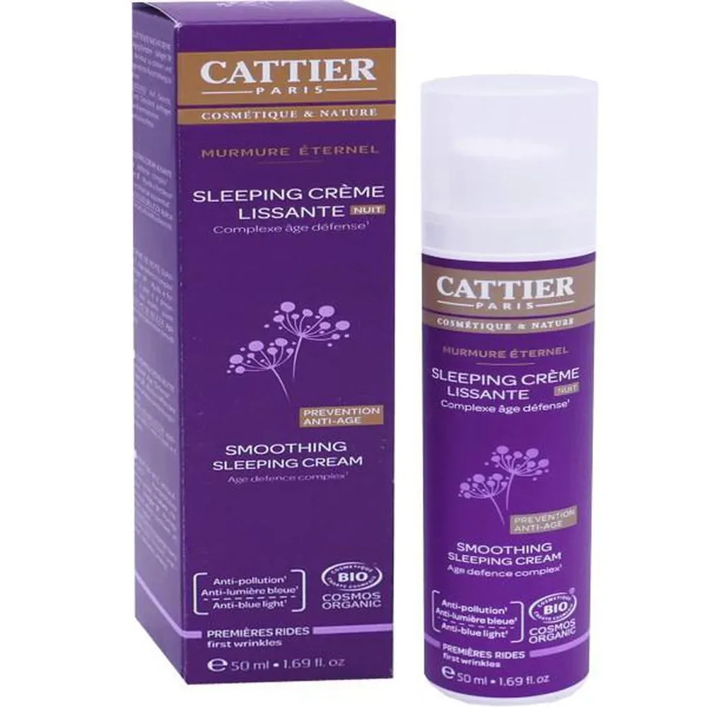 Crème Nocturne Lissante Cattier Paris Texture Onctueuse Huile D'Argan Beurre De Karité Peau Douce Teint Uni Visage Jeunesse Fraîcheur Soins Du Visage