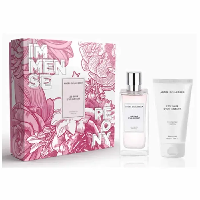 Angel Schlesser Les Eaux D'Un Instant Immense Peony Eau De Toilette Spray 100ml Coffret 2 Produits