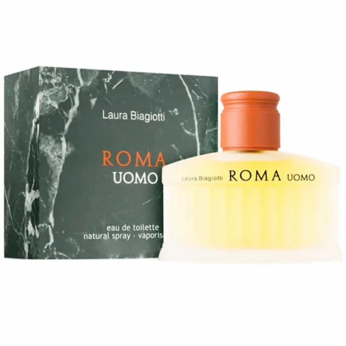 Laura Biagiotti Roma Uomo 200 Spray Eau De Toilette Vaporisateur 200ml