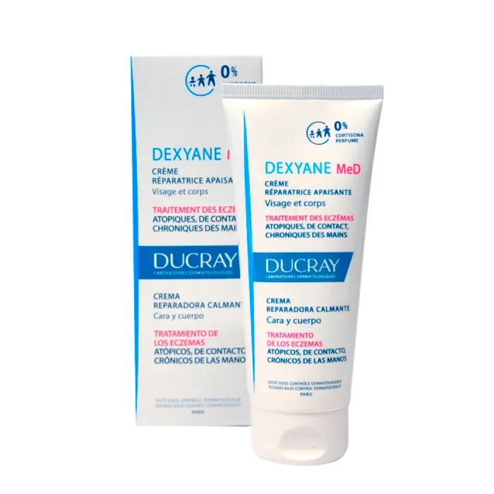 Crème réparatrice apaisante dexyane med pour peaux sensibles et sujettes à l'eczéma occasionnels usage quotidien femmes