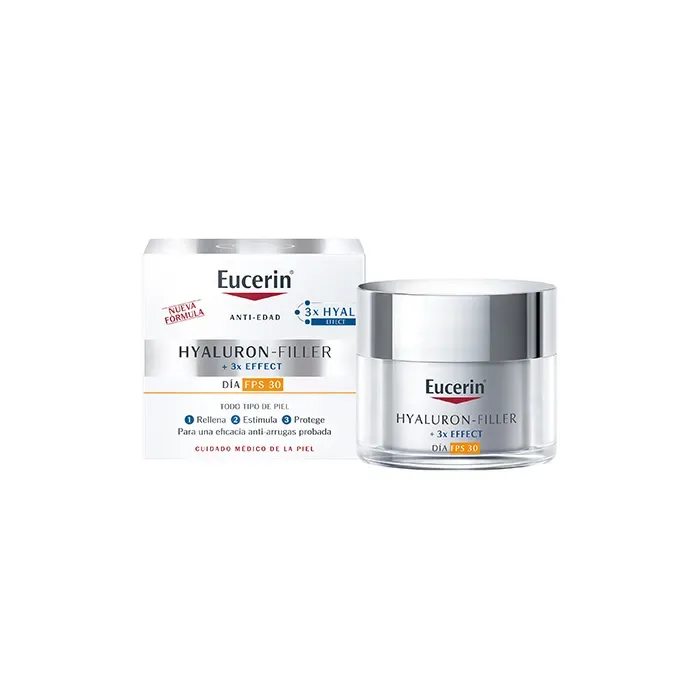 Crème de Remplissage Hyaluron Filler SPF30 Eucerin pour Combler les Rides et Protéger la Peau des Rayons du Soleil Occasions Spéciales Routine Soins de la Peau