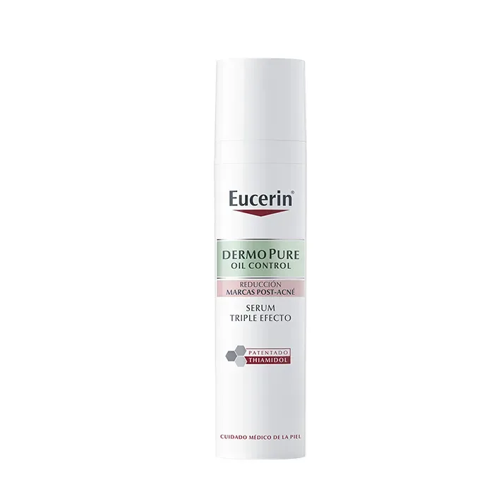 Sérum triple effet Eucerin Dermopure Oil Control acide salicylique zinc licochalcone A peau nette lisse sans imperfections pour femmes occasions spéciales