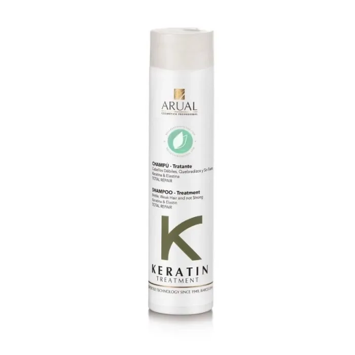 Shampooing Arual Traitement de Kératine 250ml pour Cheveux Fragilisés par Traitements Chimiques Occasions Spéciales Soins Professionnels