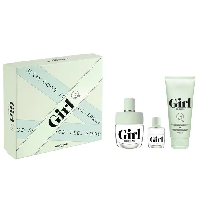 Rochas Girl Eau De Toilette Vaporisateur 100ml Coffret 3 Produits