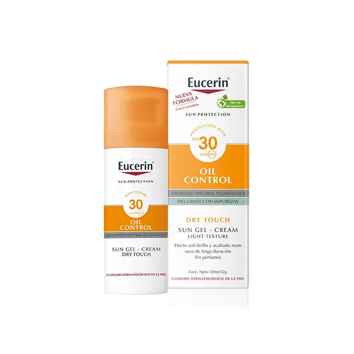 Eucerin Sun Gel Crème Oil Control Toucher Sec Spf30 50ml