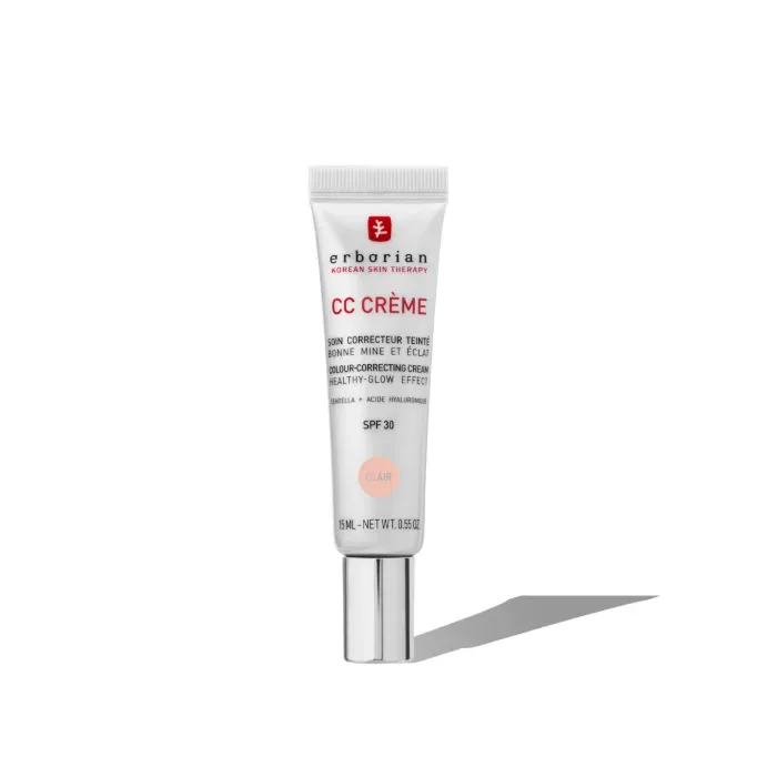 CC Crème Soin Correcteur Teinté SPF30 Clair pour Peau Fraîche et Équilibrée Format Voyage Idéale pour Tous les Types de Peau Occasions Spéciales