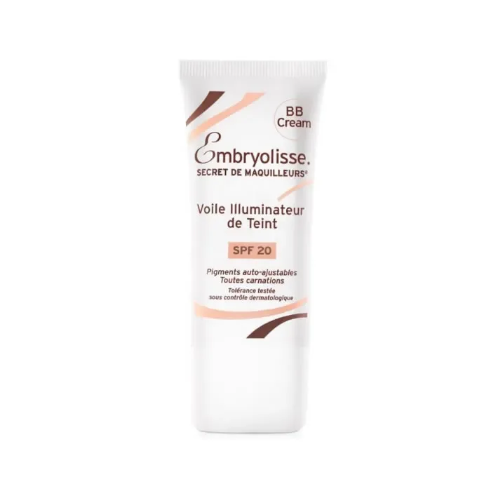 Crème teint illuminateur hydratante spf20 bb cream embryolisse teint lumineux imperfections atténuées protection solaire quotidienne