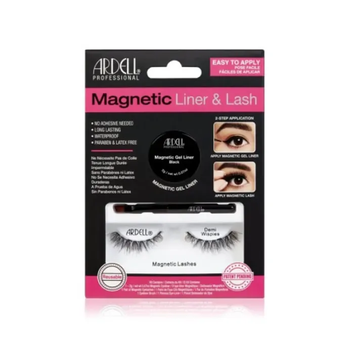 Faux cils demi-longueur avec liner magnétique ardell pour femmes occasions spéciales et maquillage quotidien