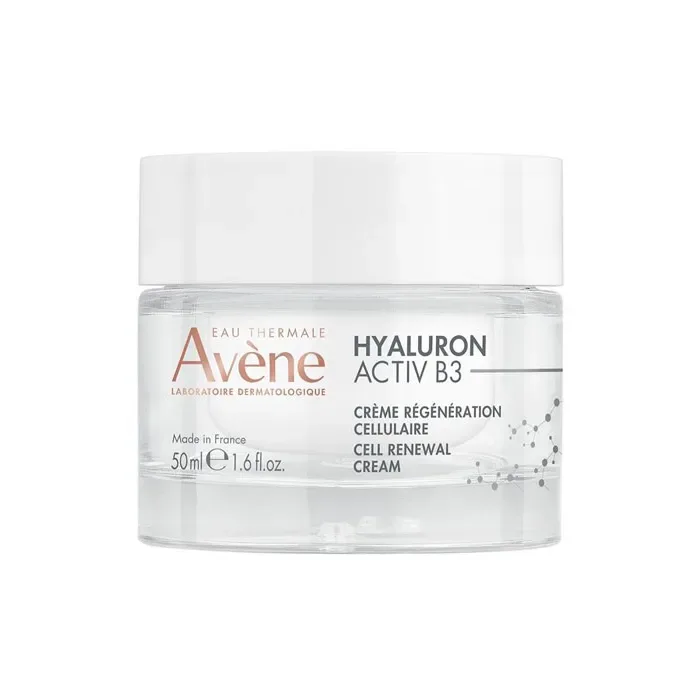 Crème Régénératrice Cellulaire Hyaluron Activ B3 avec Acide Hyaluronique et Vitamine B3 pour Peaux Matures ou Dévitalisées Visage Lumineux Éclatant Jeunesse