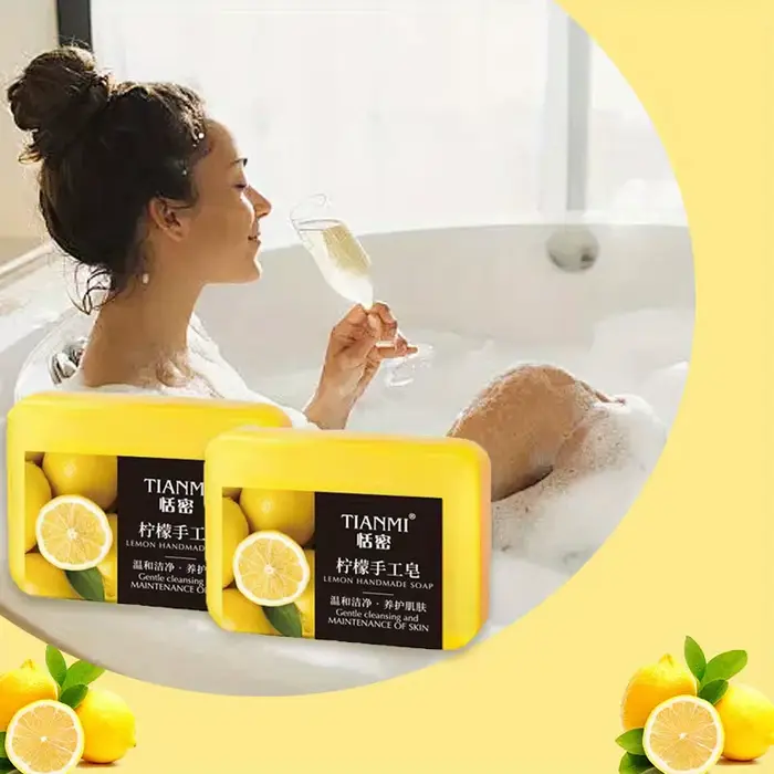 Savon fait main au citron 2 pièces