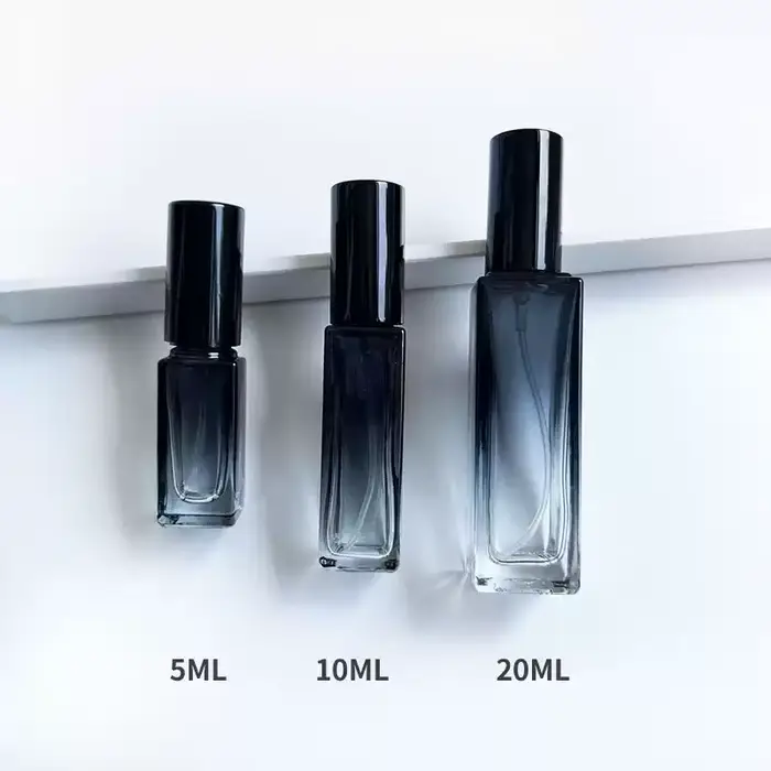 Flacon pulvérisateur en verre de qualité supérieure pour échantillons de parfum/decantation, 10 ml/5