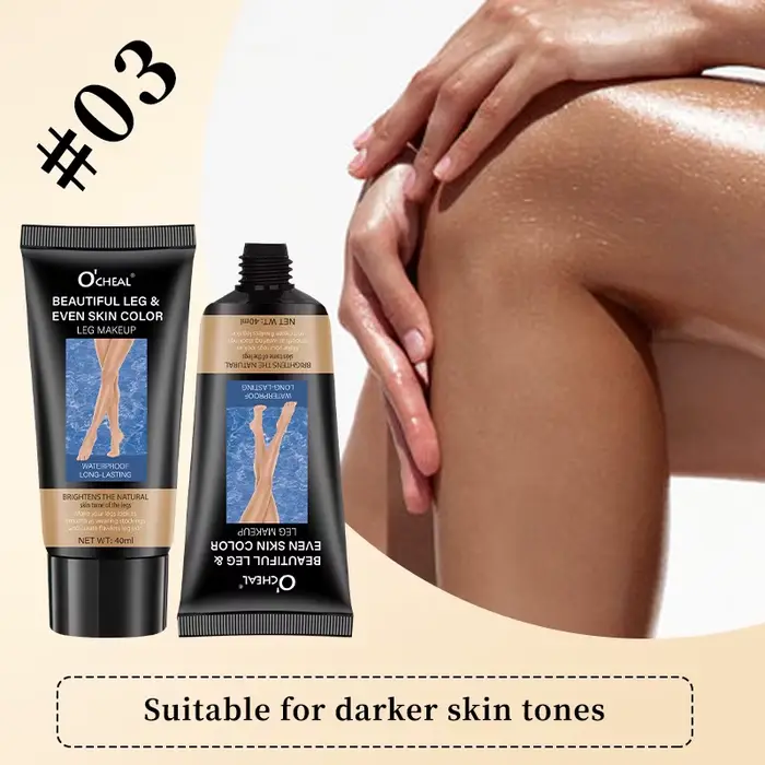 Crème anti-cernes pour les jambes, imperméable, même le teint, crème de beauté, bas, soin des jambes