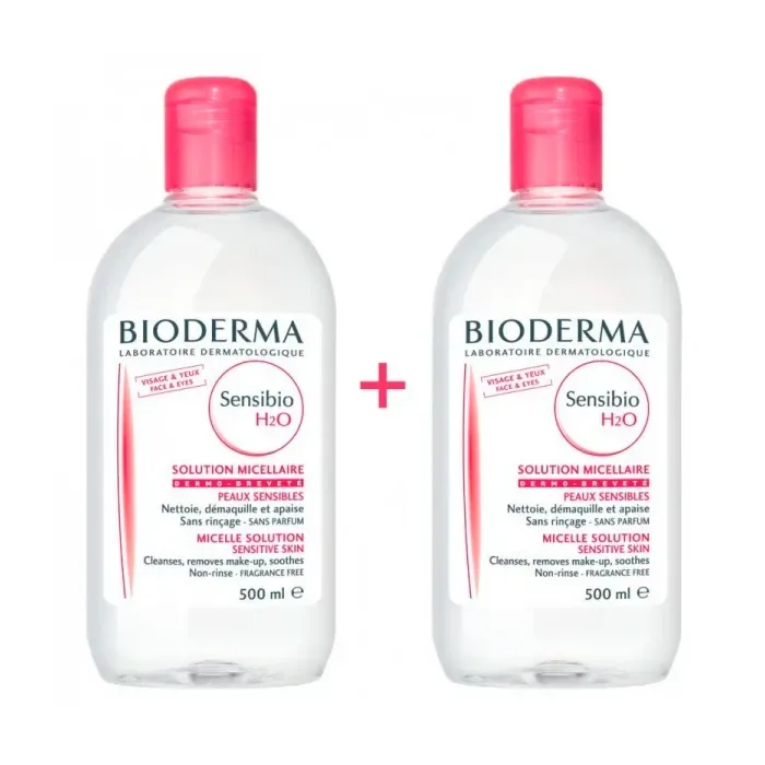Bioderma Sensibio H2O Solution Micellaire Peaux Sensibles 2x500ml