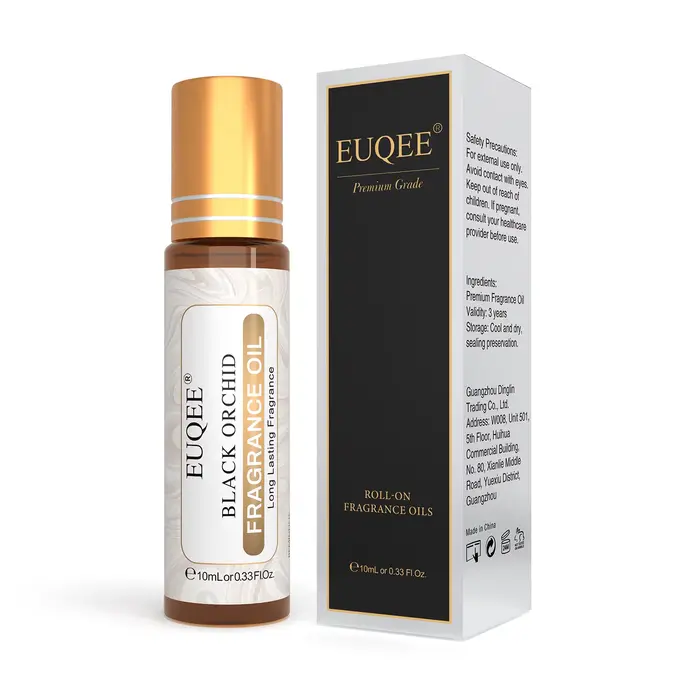 EUQEE 10ml rouleau frottis parfum huile pour femmes ligne fraîche noix de coco vanille ange pour aromathérapie