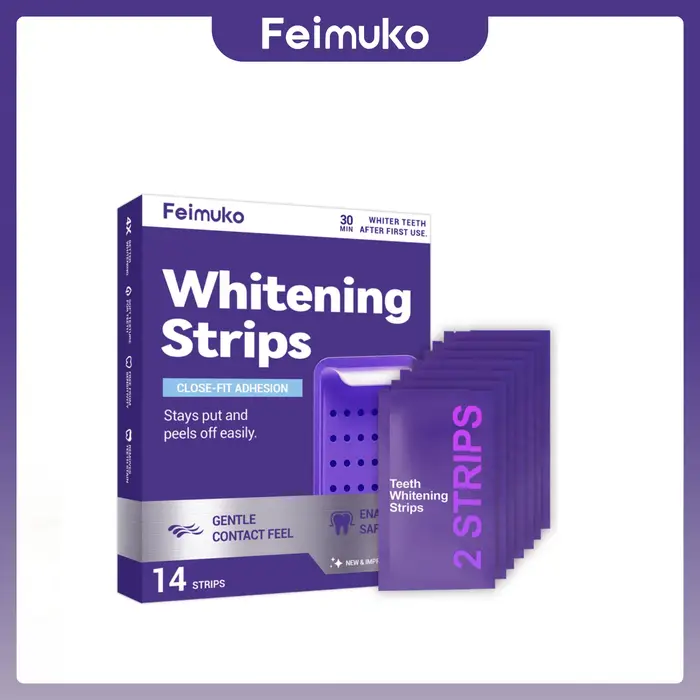 Bandes blanchissantes pour les dents violettes