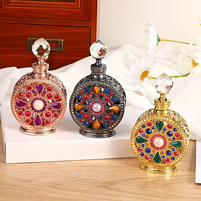 Bouteille de parfum vide en métal de 12ML
