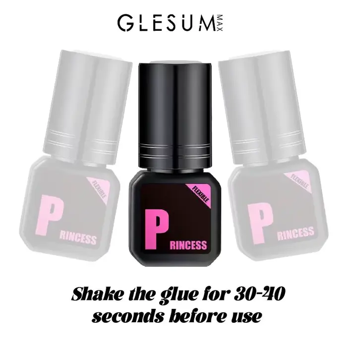 Glesum 5 bouteilles de colle princesse pour extensions de cils, faites-le vous-même, 5 ml, séchage r