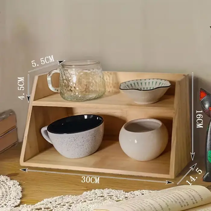 Organisateur de parfum en bois vintage-support de rangement multifonctionnel pour bureau