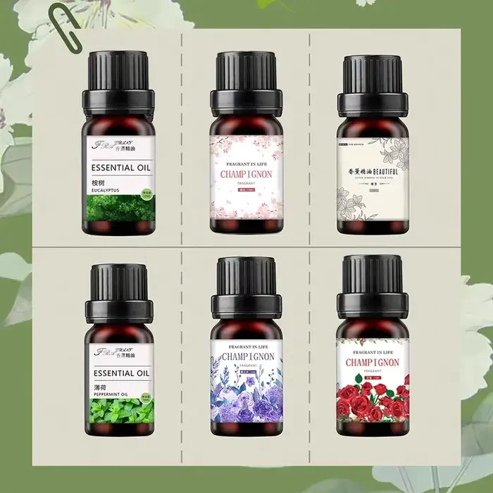 19 saveurs huiles essentielles pour diffuseur d'arôme humidificateur d'air maison soluble dans l'eau 10ml désodorisant