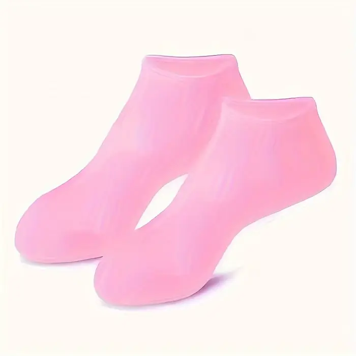 Lot de 2 chaussettes hydratantes en Gel de Silicone pour pieds secs et craquelés